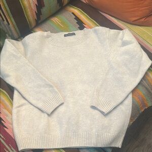 NWO BRANDY ❤️MELVILLE CREAM over sized COLOR SWEATER Size Medium